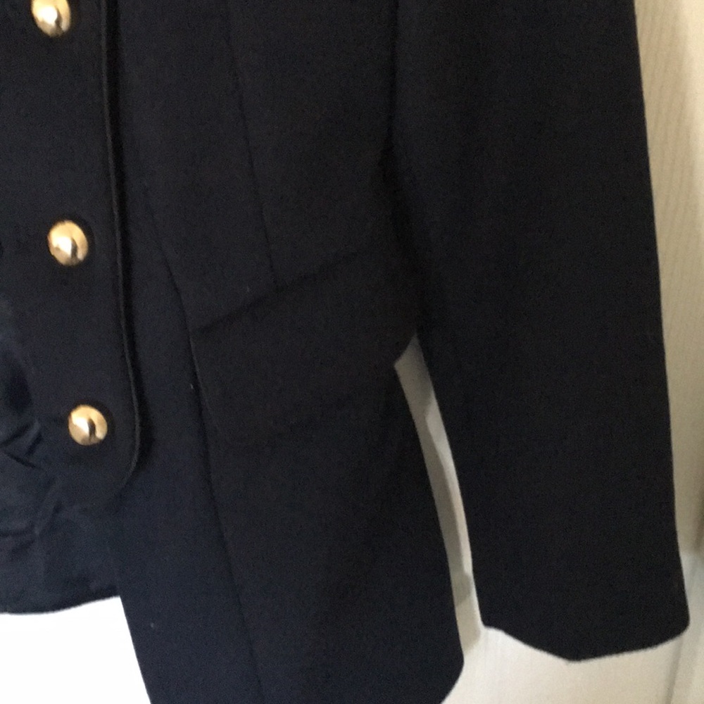 *NEW* “Forever 21,” navy blue coat with gold buttons; size small - Picture 5 of 9
